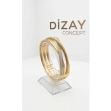 Zarif  ve Modern Kararmayan Çelik Tasarım Bilezik