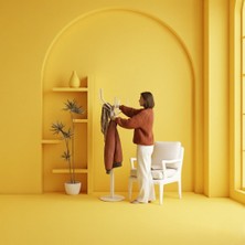 Nihat Evcim Elzem Beyaz Portmanto Metal Askılık Modeli