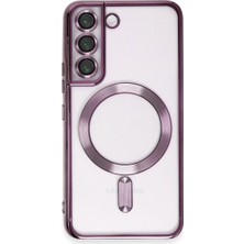  Galaxy S22 Kılıf Kross Magneticsafe Kapak - Mor