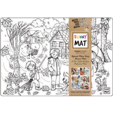 Alvera Funny Mat - Sonbahar 33,5 x 48 cm