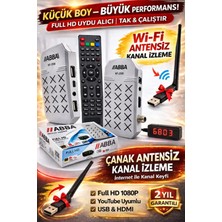 Abba KF-2500 Full Hd Mini Uydu Alıcı Youtube Iptv Wifi Destekli USB HDMI 1080P + Wifi Anten