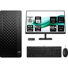HP Prodesk 2 Tower G1I i5 14500 64GB RAM 4TB SSD 27" FHD FreeDOS B6XX1ETPN916 Masaüstü Bilgisayar + Per4 USB
