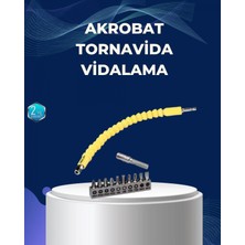 Pileli Store 12’li Akrobat Bits Vidalama Seti Esnek Uç Çok Yönlü Kullanım
