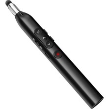 CoverZone Hp Wireless Telescopic Presentation 2.4g Kablosuz Sunum Kumandası, USB Alıcılı, Kırmızı Işaretleyici, Dokunmatik Kontrol, Teleskopik Tasarım, Şarjlı Sunum Pointer | SS232