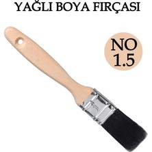Badem10 Ahşap Saplı Yağlı Boya Fırçası No: 1,5 Hassas Uygulama Için Profesyonel Vernik Boya Fırçası