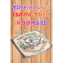 Pink Swan Craft Little Tiny Isometric Rooms Iı – 20X20 cm Büyük Boyama Kitabı, Çocuklar ve Yetişkinler Için