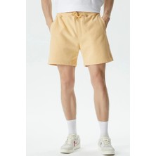 Soon To Be Announced Logo Classic Men's Short Erkek Pamuk Şort Sarı