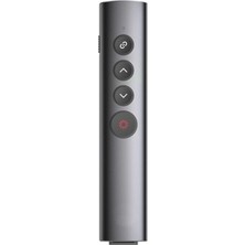 CoverZone Hp SS10PRO Kablosuz Sunum Kumandası 2.4g Wireless USB Type-C Alıcı Laser Pointer Şarjlı Batarya Slayt Kontrol Presentation Clicker | SS10PRO