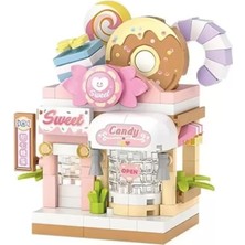 Dadya Milla Ddy LZ-8604  Şeker Dükkanı 150 Parça Block Oyuncak Mini Poşet Mil