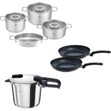Fissler Vitaquick Edition 6 Litre Düdüklü Tencere + Pure Collection Tencere ve Tava Seti