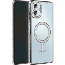 Akay Avm Galaxy A07 4g Joke Simli Magneticsafe Kılıf - Gümüş