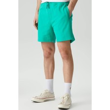 Soon To Be Announced Logo Classic Men's Short Erkek Pamuk Şort Yeşil