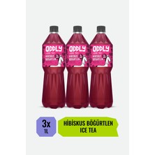 ODDLY Hibiskus & Böğürtlen Iceıce Tea - 0grker ve Kalorisiz 3x1 Litre Soğuk Çay