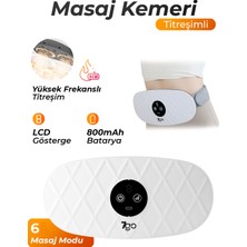 PremiumPort 7gmg9 Titreşimli Karın Masaj Kemeri, 6 Mod, Usb-C Şarjlı, Göbek Şekillendirici