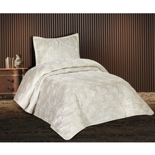 Goldroom Home Ranya Kadife Nakışlı Tek Kişilik Yatak Örtüsü