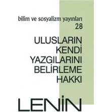 Bilim Ve Sosyalizm Yayınları Ulusların Kendi Yazgılarını Belirleme Hakkı