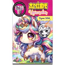 Doğan Çocuk Anime Unicornlar Boyama Kitabı