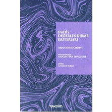 Takdim Kitap Hadis Değerlendirme Kriterleri