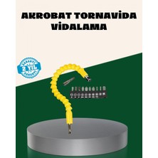 Pileli Store 12 Parça Akrobat Bits Seti Çok Amaçlı Vidalama Dayanıklı Çelik