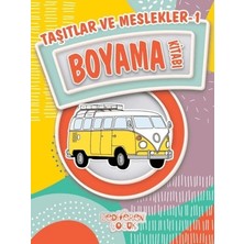 Yediveren Çocuk Taşıtlar ve Meslekler 1 Boyama Kitabı