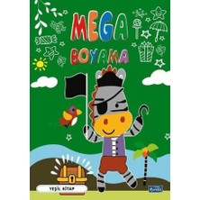 Parıltı Yayınları Mega Boyama - Yeşil Kitap