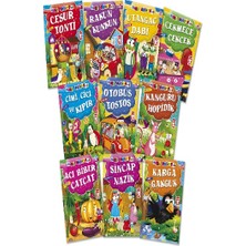 Müjgan Şeyhi'nin Yazdığı Timaş Çocuk Mini Masallar 2 Set - 10 Kitap Eğlenceli Hikaye Koleksiyonu