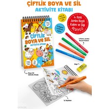 Bigkids Yayınları Çiftlik – Boya ve Sil Aktivite Kitabı