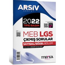Marka Yayınları 2022 Lgs 8. Sınıf Arşiv Serisi Tıpkı Basım Çıkmış Sorular Tamamı Video Çözümlü