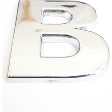 Colezium Cemax B Harfi 3,75 cm Krom Yapışkanlı