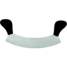 Nemere Bursa Paslanmaz Çift Saplı Pizza Satır, Zırh Bıçağı 25 cm