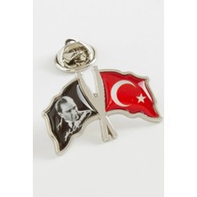 MidasTech Atatürk Ay Yıldız Yaka Rozet Nemere