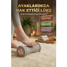 PremiumPort Rahatlatıcı Ayak Masaj Rulosu, Topuk Dikeni ve Taban Için Tırtıklı Silindir