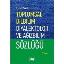 Anı Yayıncılık Toplumsal Dilbilim Diyalektoloji ve Ağızbilim Sözlüğü