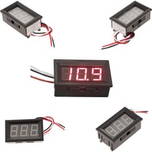 Voltmetre Dijital Kırmızı ( 0 ~ 100V Dc ) 48X29X22