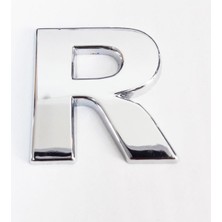 Colezium Cemax R Harfi 3,75 cm Krom Yapışkanlı