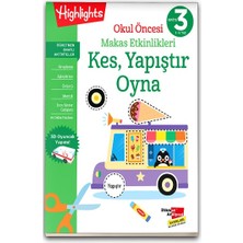 Dikkat Atölyesi Yayınları Okul Öncesi Makas Etkinlikleri Kes, Yapıştır, Oyna 3. Seviye
