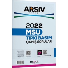 Marka Yayınları 2022 Msü Arşiv Serisi Tıpkı Basım Çıkmış Sorular Tamamı Video Çözümlü
