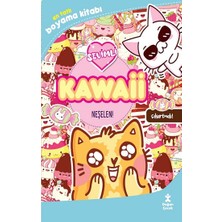 Doğan Çocuk Kawaii Neşelen - En Tatlı Çıkartmalı Boyama Kitabı