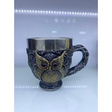 Pileli Store Baykuş Çelik Kupa Bardak Kod 6931