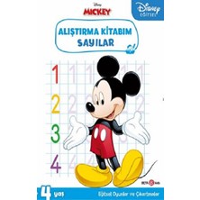 Beta Kids Disney Eğitsel Çıkartmalı Mickey Alıştırma Kitabım Sayılar
