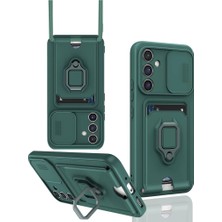 Feifei Galaxy A05S Kılıf Zuma Kartvizitli Yüzüklü - Yeşil