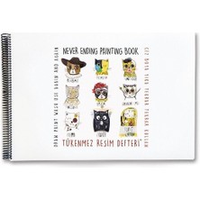 Colezium Tükenmez Defteri-1 Ressam Kediler - 35X50CM