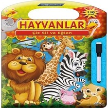 0-6 Yaş Yayınları Çiz Sil Eğlen Hayvanlar