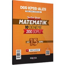 Marka Yayınları 2025 Dgs Kpss Ales Matematik 10 Deneme Ilk 15 Soru