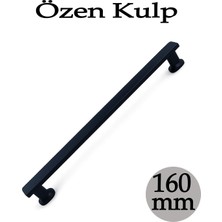 Badem10 Özen Mat Siyah Çekmece Kulp 160 mm Dolap Kulbu Minimal Tasarım Dayanıklı Metal Kolay Montaj