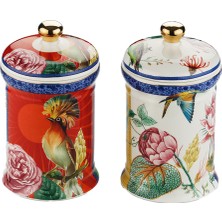 LuckyArt Liorine Bone 2’li Kavanoz Seti 800 ml