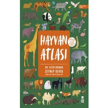 Taze Kitap Hayvan Atlası (Ciltli - Dünya Haritası ve Çıkartma Hediyeli)