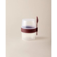 Madame Coco Alice Kaşıklı Atıştırmalık Kabı-Mürdüm 400 ml