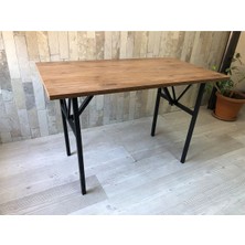 Bahçe Balkon Çayseti Masası  90X50CM Orta Sehpa, Yan Sehpa, Sehpa, Masa Ceviz