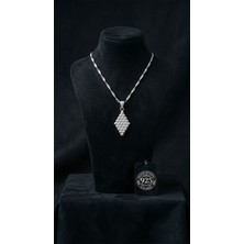 Erdobia 925 Ayar Geleneksel Telkari Midyat Bereket Serisi Karo Gümüş Kolye